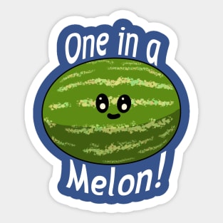 One in a Melon! Cute Watermelon Sticker